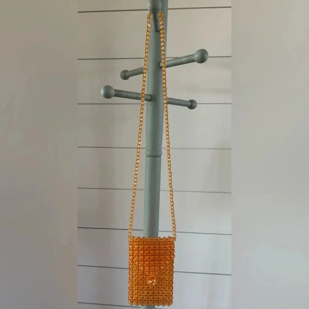 Orange Beaded Purse - Picture 5 of 5